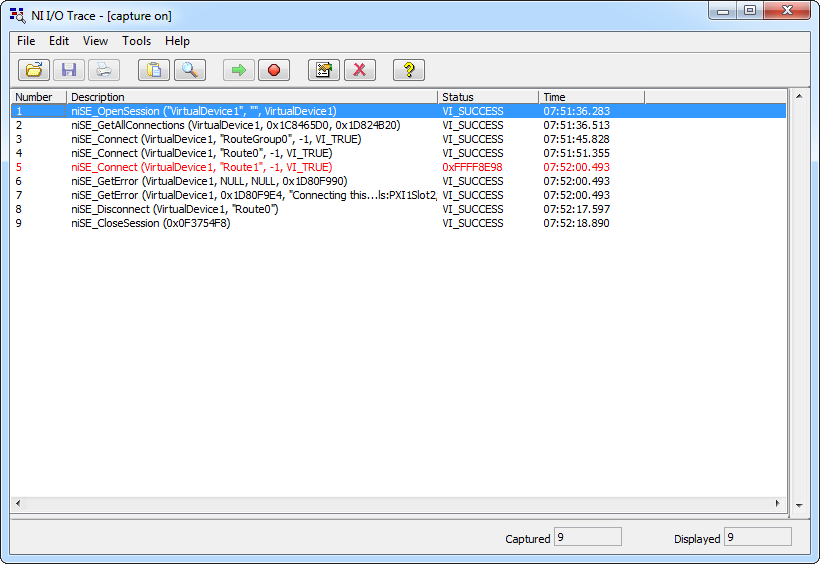 Debugging with NI I/O Trace - NI Switch Executive 2015 Help - National ...