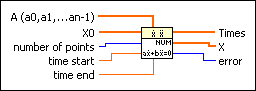 ODE Linear nth Order Numeric VI - LabVIEW 2018 Help - National Instruments