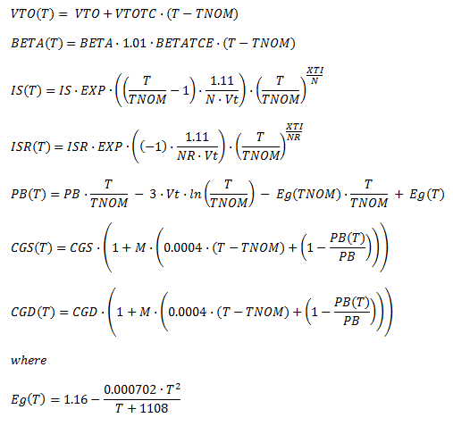 JFET Equations - Multisim Help - National Instruments